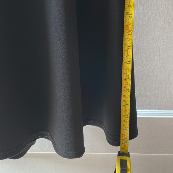 Scalloped Juniors Black Dress - Picture 5 of 6